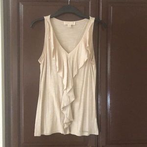 Michael Kors tank with ruffle detail
